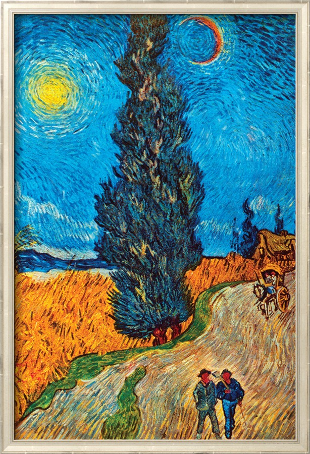 Road with Cypresses - Van Gogh Painting On Canvas